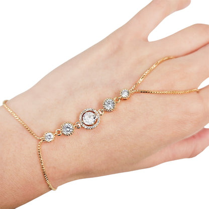 Cubic Zirconia Hand Chain