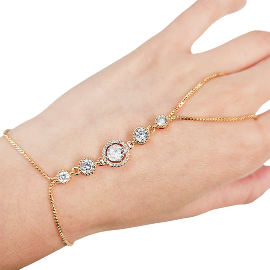 Cubic Zirconia Hand Chain