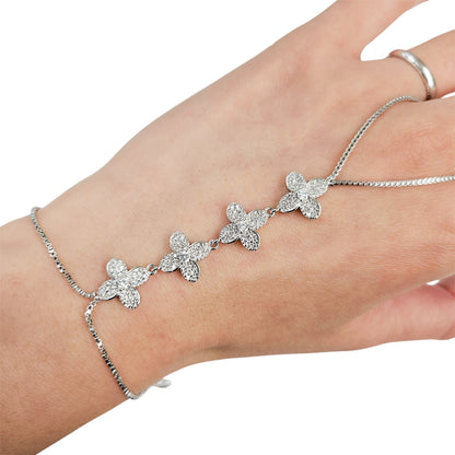 Four Petal Flower Hand Chain