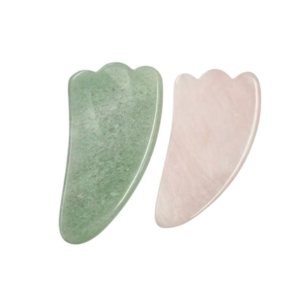 Jade and Rosequartz Guasha Stone Massager
