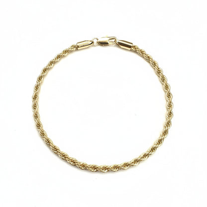 Gold-plated Rope Chain Bracelet