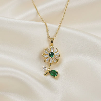 Full Flower Spinner Necklace