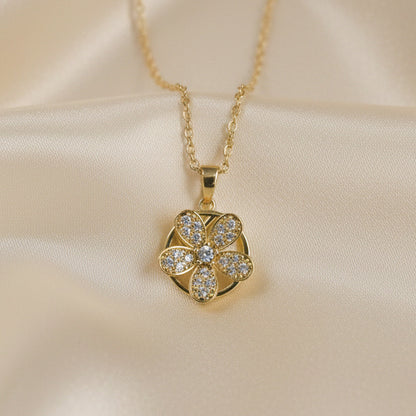 Flower Power Spinner Necklace