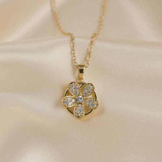 Flower Power Spinner Necklace