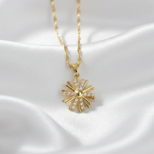 Shining Sun Spinner Necklace