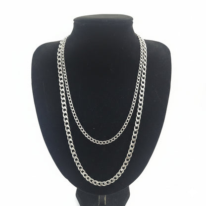 Stainless Steel Curb Link Chains 4mm 6mm