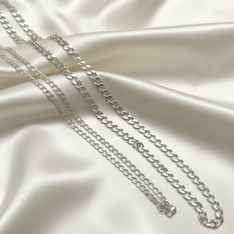 Stainless Steel Curb Link Chains 4mm 6mm