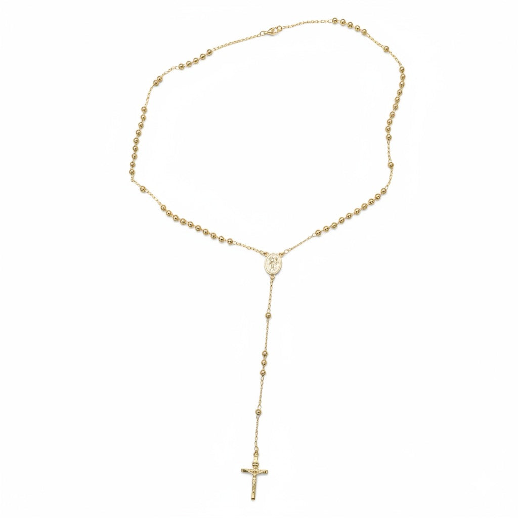 18K Goldplated Miraculous Medal Rosary