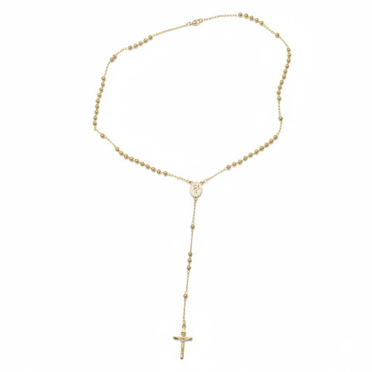 18K Goldplated Miraculous Medal Rosary