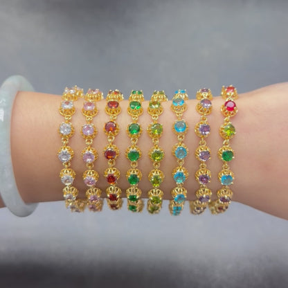 Round Circle Crystal Bracelet