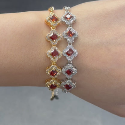 Lucky Girl Adjustable Clover Bracelet
