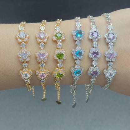 Adjustable Flower Bracelet